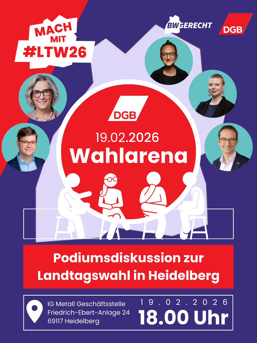 Einladung zur Wahlarena