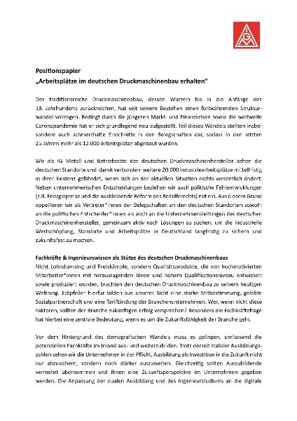 Positionspapier DRUPA