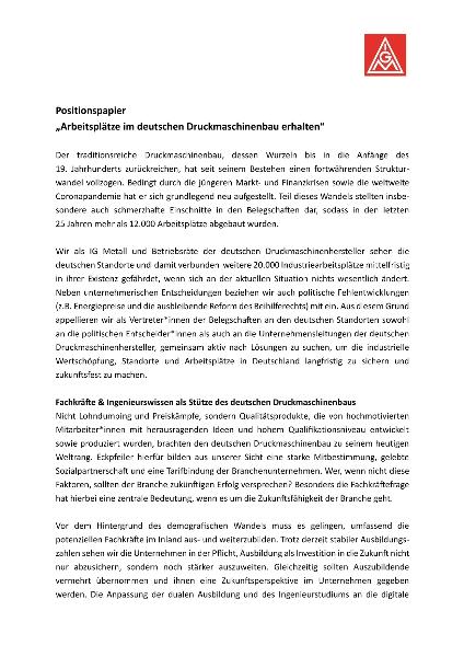 Positionspapier DRUPA