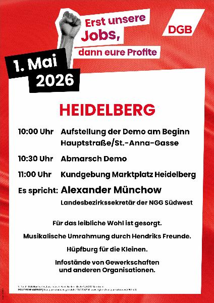 Erster Mai in Heidelberg